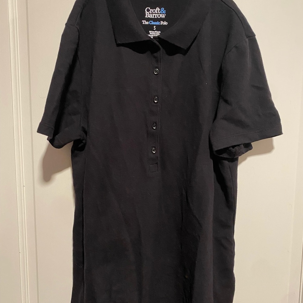 Croft and Barrow Black Polo
